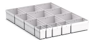 14  Compartment Box Kit 100+mm High x 525W x 650D drawer Bott Cubio Drawer Cabinets 525 x 650 Engineering tool storage cabinets 43020754 